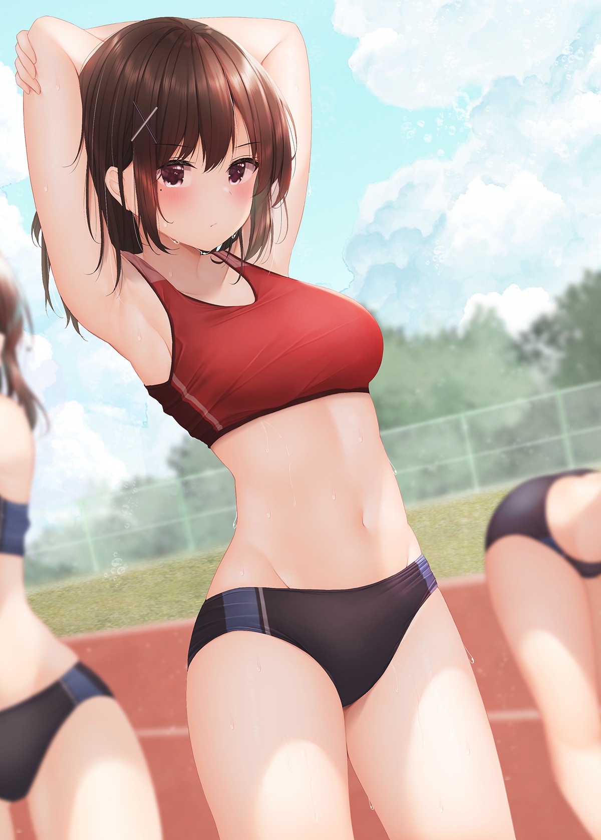 Minato Ojitan Artist Revision Buruma Gym Uniform Wet 1049503 Yandere 